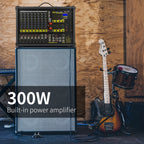 XTUGA PM1202 900W 10 Channel Stage Power Mixer 24Bit Multil-FX Processor Dual 99 DSP Effect DJ Amplifier, PM1202