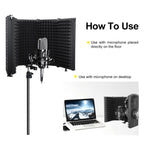 XTUGA P73 Foldable Recording Microphone Isolation Shield, P73