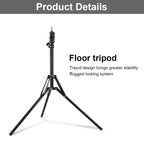 XTUGA UL-03 Live Light Tripod Lift Floor Microphone Stand, UL-03