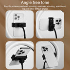 10 inch Adjustable Live Broadcast LED Fill Light Tripod with Phone Clamp