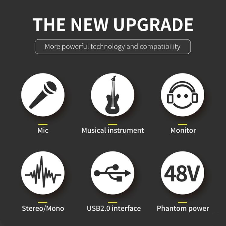 XTUGA E22 Audio Interface Professional Sound Card, E22