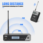 XTUGA IEM1100 UHF Wireless Stage Singer In-Ear Monitor System Single BodyPack Receiver