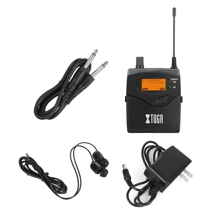XTUGA RW2080 902-928MHz UHF Wireless Stage Singer In-Ear Monitor System Single BodyPack Receiver, RW2080 Receiver Bodypack 902-928MHz