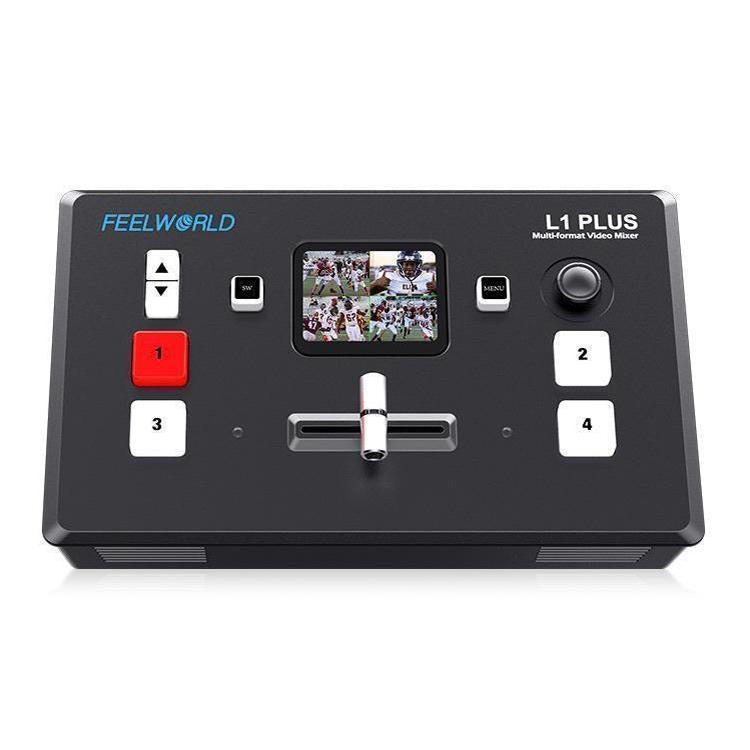 FEELWORLD L1 PLUS Multi-camera Video Mixer Switcher Touch Screen PTZ Control USB3.0 Fast Streaming Switcher, L1 PLUS