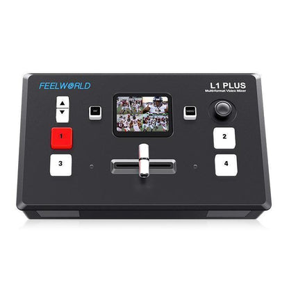 FEELWORLD L1 PLUS Multi-camera Video Mixer Switcher Touch Screen PTZ Control USB3.0 Fast Streaming Switcher, L1 PLUS