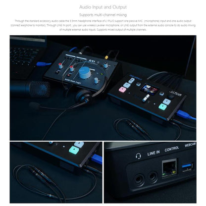 FEELWORLD L1 PLUS Multi-camera Video Mixer Switcher Touch Screen PTZ Control USB3.0 Fast Streaming Switcher, L1 PLUS