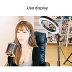 Live Broadcast Self-timer Dimming Ring LED Beauty Selfie Light with Small Table Tripod, Selfie Light Diameter: 16cm, Selfie Light Diameter: 16cm