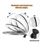 MANTOO RL-12 II 100-240V 28W 12 inch Two-color Dimmable Ring Fill Light with Tripod, 12 inch