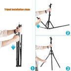 MANTOO RL-12 II 100-240V 28W 12 inch Two-color Dimmable Ring Fill Light with Tripod, 12 inch