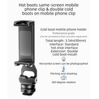 BEXIN PH-01 Desktop Live Broadcast Bracket 360 Phone Clamp Dual Cold Shoes Mount