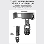 BEXIN PH-01 Desktop Live Broadcast Bracket 360 Phone Clamp Dual Cold Shoes Mount