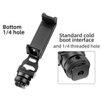 BEXIN PH-01 Desktop Live Broadcast Bracket 360 Phone Clamp Dual Cold Shoes Mount