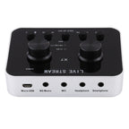 X7 Live Broadcast Audio USB Headset Microphone Webcast Entertainment Streamer Sound Card for Phone, Computer PC