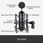 Logitech Blue Spark SL Network K Song Anchor Equipment Condenser Recording Microphone, Blue Spark SL