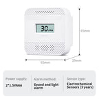 XY-C610 Car Mini Digital Display Carbon Monoxide Smoke Detector Alarm without Battery