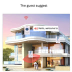 VOYE V001A2 Wireless Smart Music LED Home Doorbell with Dual Receiver, Remote Control Distance: 120m (Open Air), V001A2