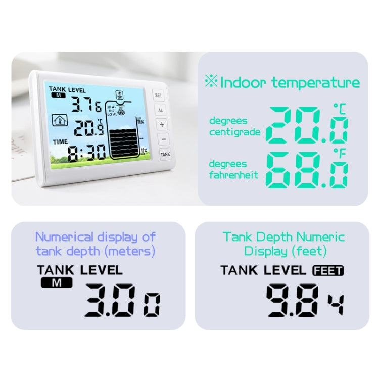 TS-FT003 Solar Charging Ultrasonic Liquid Level Meter, TS-FT003