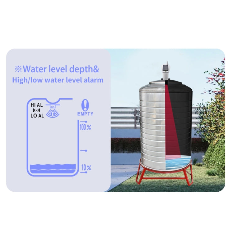 TS-FT003 Solar Charging Ultrasonic Liquid Level Meter, TS-FT003