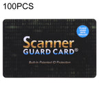 100 PCS Scanner Guard Card RFID Blocking Card, Built-in Patented ID Protection, 100 PCS