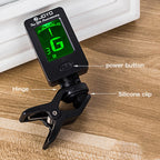 JOYO JT-01 Clip Type Universal String Instrument Tuner Multi-Function Guitar Electronic Tuner with Digital Display, Size: 4.5 x 4 x 2.4cm, JT-01