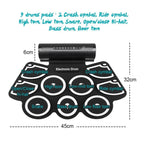 MD760 USB Electronic Drum Percussion Thicken Silicone Hand Roll Drum, MD760 Electronic Drum