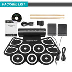 MD760 USB Electronic Drum Percussion Thicken Silicone Hand Roll Drum, MD760 Electronic Drum