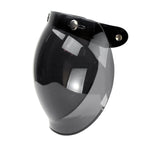 Soman Motorcycle Bubble Visor Open Face Helmet Visor Helmet Windshield Shield with Transparent Frame