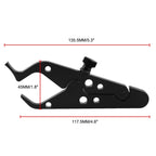 MB-OT312-BK Universal Motorcycle Modified Aluminum Throttle Control Clip Auxiliary Handle Fixed Clip Set, MB-OT312-BK