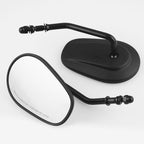 MB-MR008-BK Motorcycle Modified Rotatable Matt Rear View Mirror Set for Harley Davidson XL 883 1200, For Harley Davidson XL 883 1200