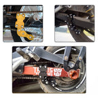 HC154 Motorcycle Modified Accessories Universal Aluminum Alloy Chain Adjuster, Aluminum Alloy Black, Aluminum Alloy Gold, Aluminum Alloy Red, Aluminum Alloy Silver