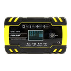 FOXSUR 12V-24V Car Motorcycle Truck Repair Battery Charger AGM Charger, EU Plug, UK Plug, US Plug, EU Plug
