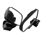 MB-MR016-BK 2 PCS Motorcycle UTV Modified Side View Mirrors for UTV with 1.75 inch and 2 inch Roll Cage, MB-MR016-BK