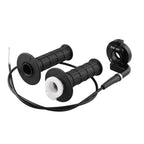 MB-MH028-BK Motorcycle Grips 22mm Handle Throttle Clamp Hand Grip with Throttle Cable  for 110-250CC ATV Quad Pit Dirt Bike Motocross Racing, MB-MH028-BK