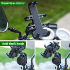 Tilt Rearview Mirror Screw Hole Ball-Head Motorcycle Eight-jaw Aluminum Phone Navigation Bracket, Rearview Mirror Screw Hole