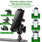 M10 Bolt Ball-Head Motorcycle Multi-function Eight-jaw Aluminum Phone Navigation Holder Bracket, M10 Bolt
