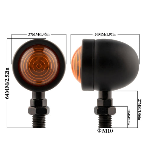 1 Pair KC801 12V Modified Universal Motorcycle LED Turn Signal