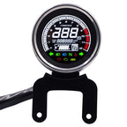 Universal Motorcycle Modified Multi-functional LED Digital Meter Indicator Light Tachometer Odometer Speedometer Oil Meter, LED Digital Meter