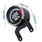 Universal Motorcycle Modified Multi-functional LED Digital Meter Indicator Light Tachometer Odometer Speedometer Oil Meter, LED Digital Meter