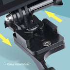 RUIGPRO Motorcycle Handlebar Alloy Phone Bracket for GoPro, Insta360, DJI and Other Action Cameras