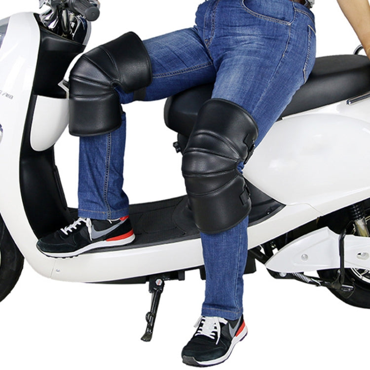 1 Pair Motorcycle Kneepad Windproof Warming Knee Pads Legs Protector Thickening Cold-Proof, Warming Knee Pads, Short