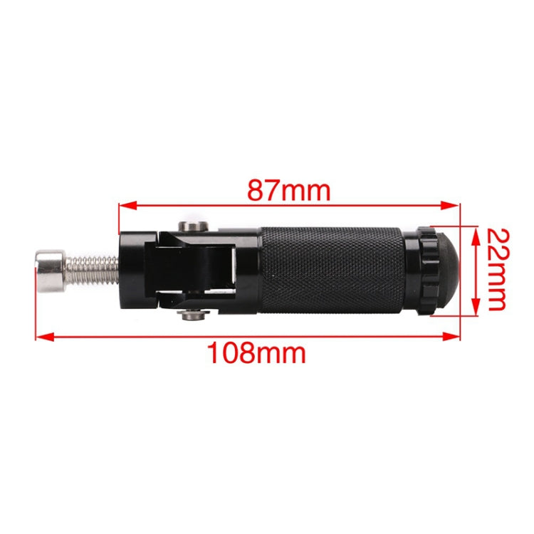 Speedpark 1 Pair Universal Folding Footrests Footpegs Foot Rests Pegs Rear Pedals Set 8mm Install Bolts