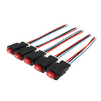 5 PCS Motorcycle sScooter Modified Double Flashing Warning Light Switch, Double Flashing Warning Light Switch