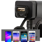 Motorcycle Mobile Phone Charger QC3.0 PD Fast Charge Charger U-type Terminal, U-type Terminal