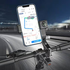 Motorcycle Spherical Compass Phone Holder, Handlebar with Light, Handlebar with Light (Black), Handlebar with Light (Green)