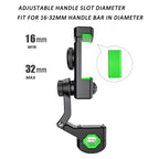 Motorcycle Spherical Compass Phone Holder, Handlebar with Light, Handlebar with Light (Black), Handlebar with Light (Green)