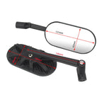 Motorcycle Side Mirror CNC Aluminum Alloy Carbon Fiber Reflective Rearview Mirror, M-RM005