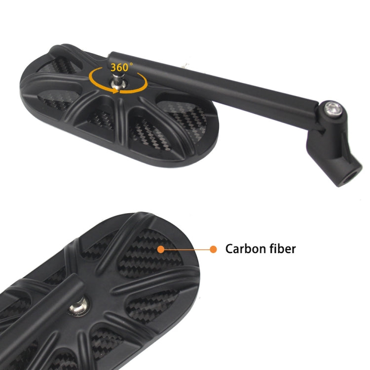 Motorcycle Side Mirror CNC Aluminum Alloy Carbon Fiber Reflective Rearview Mirror, M-RM005