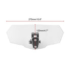 MB-WE024 Universal Motorcycle Modified Acrylic Heightened Windshield, MB-WE024(Black), MB-WE024(Grey), MB-WE024(White)