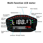 CS-1089A1 Motorcycle Modified Multi-function LCD Color Screen Odometer Tachometer, CS-1089A1