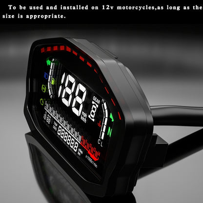 CS-1089A1 Motorcycle Modified Multi-function LCD Color Screen Odometer Tachometer, CS-1089A1